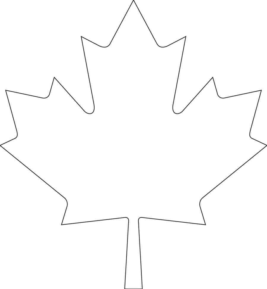 Downloadable Maple Leaf Template For Your Canada Day Crafts inside Printable Maple Leaf Stencils