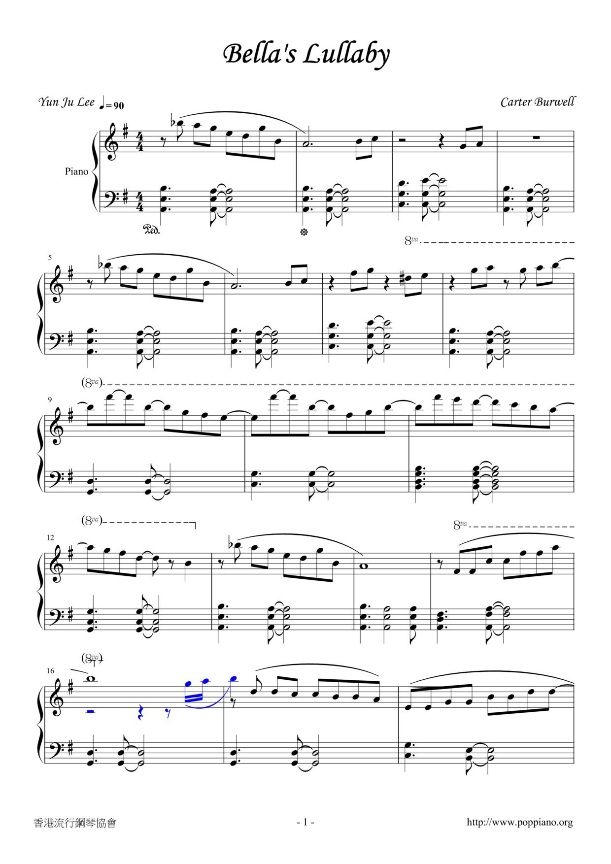 ☆ Twilight - Bella&amp;#039;S Lullaby | Sheet Music | Piano Score Free Pdf with regard to Bellas Lullaby Piano Sheet Music Free Printable
