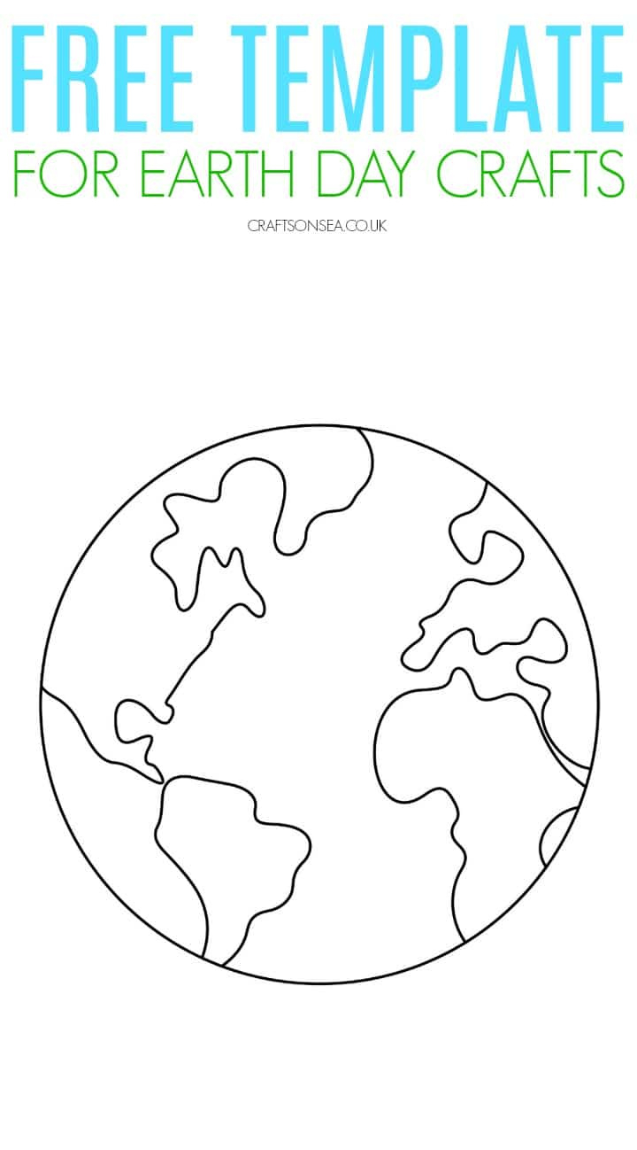Earth Template {Free Printable Pdf} - Crafts On Sea pertaining to Free Printable Globe Pattern