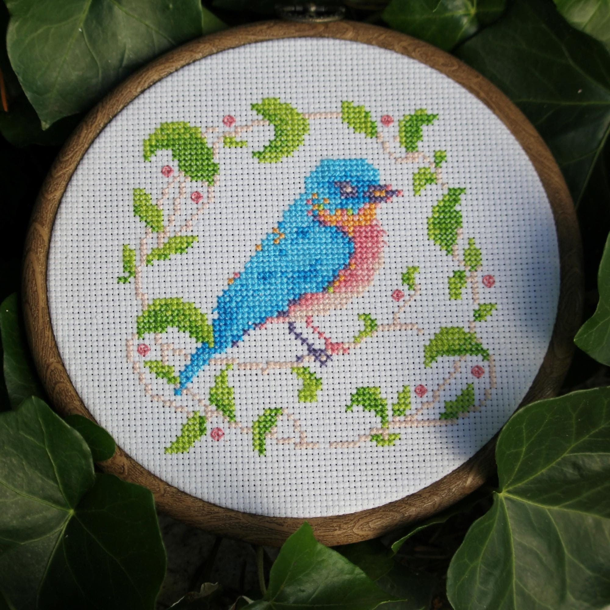 Eastern Bluebird Wingspan - Cross Stitch Pattern - Digital Pdf - Etsy for Free Easy Printable Bluebird Cross Stitch Patterns