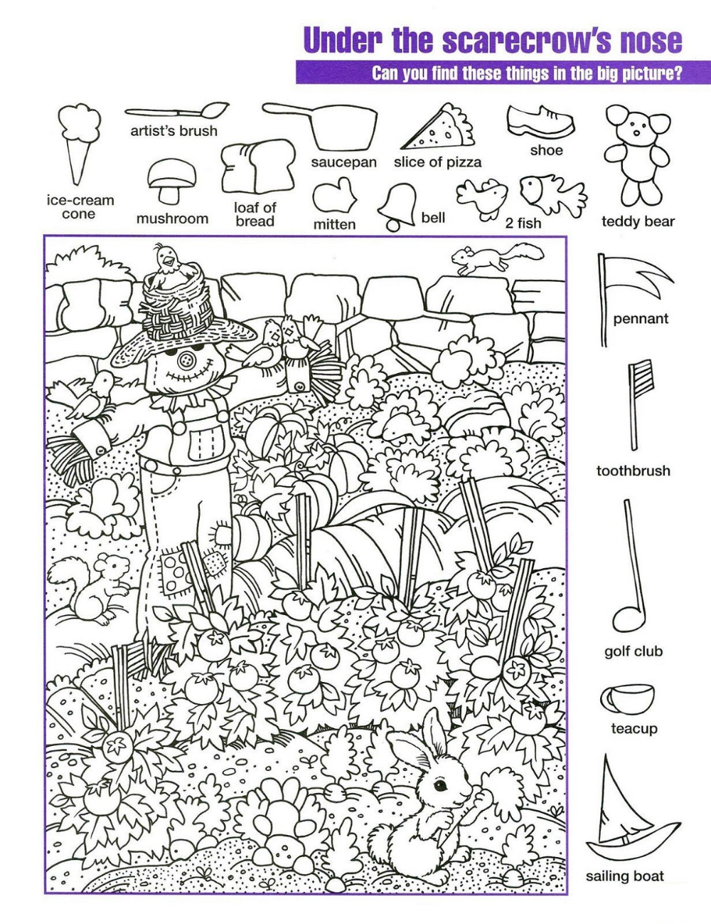 Easy And Hard Hidden Pictures Worksheet Pintable | 101 Activity throughout Free Printable Difficult Hidden Pictures