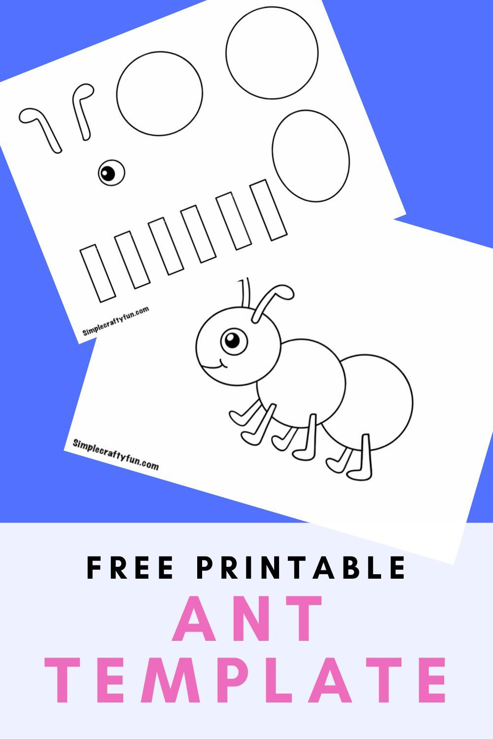 Easy Ant Craft Template Free Printable - with Free Printable Ant Template