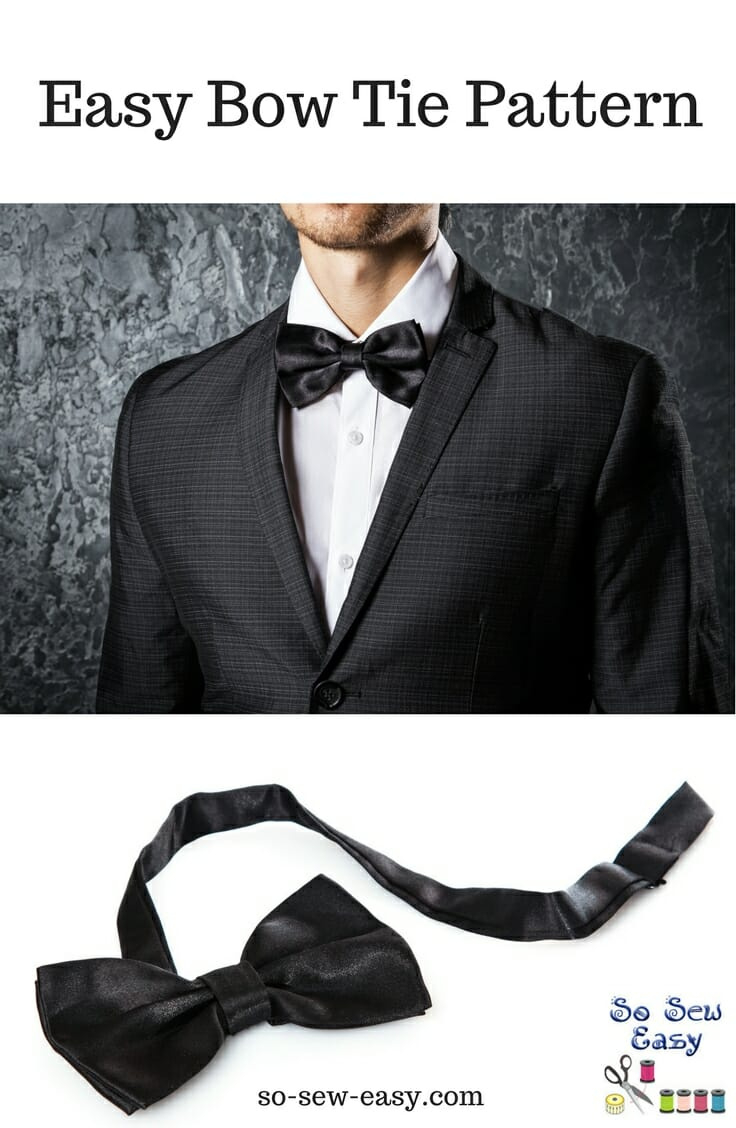 Easy Bow Tie Pattern And Tutorial, When You Need To Pull A James throughout Free Printable Bow Tie Sewing Pattern