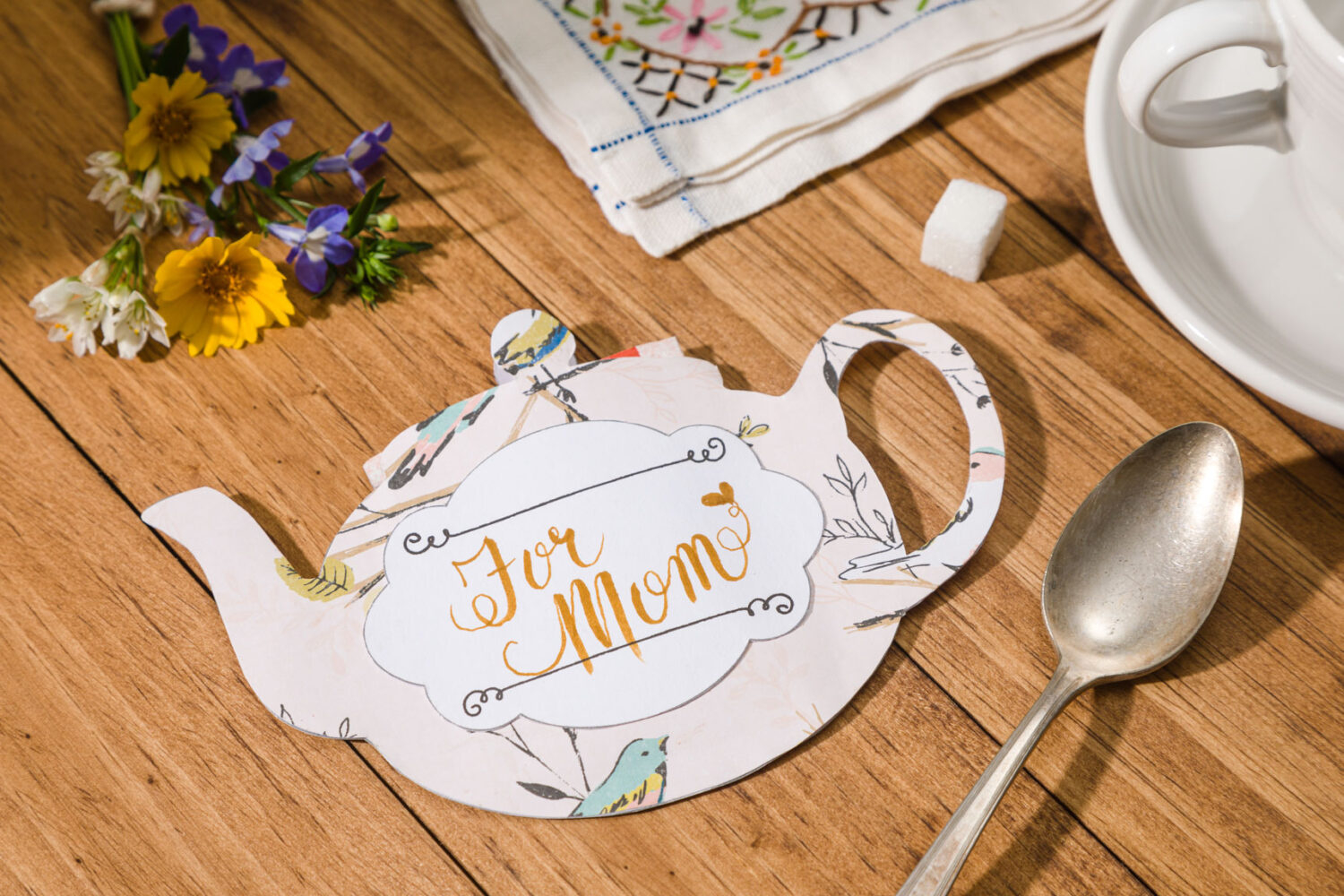Easy Handmade Card Making Ideas With Free Printable Template with Free Printable Teapot Pattern
