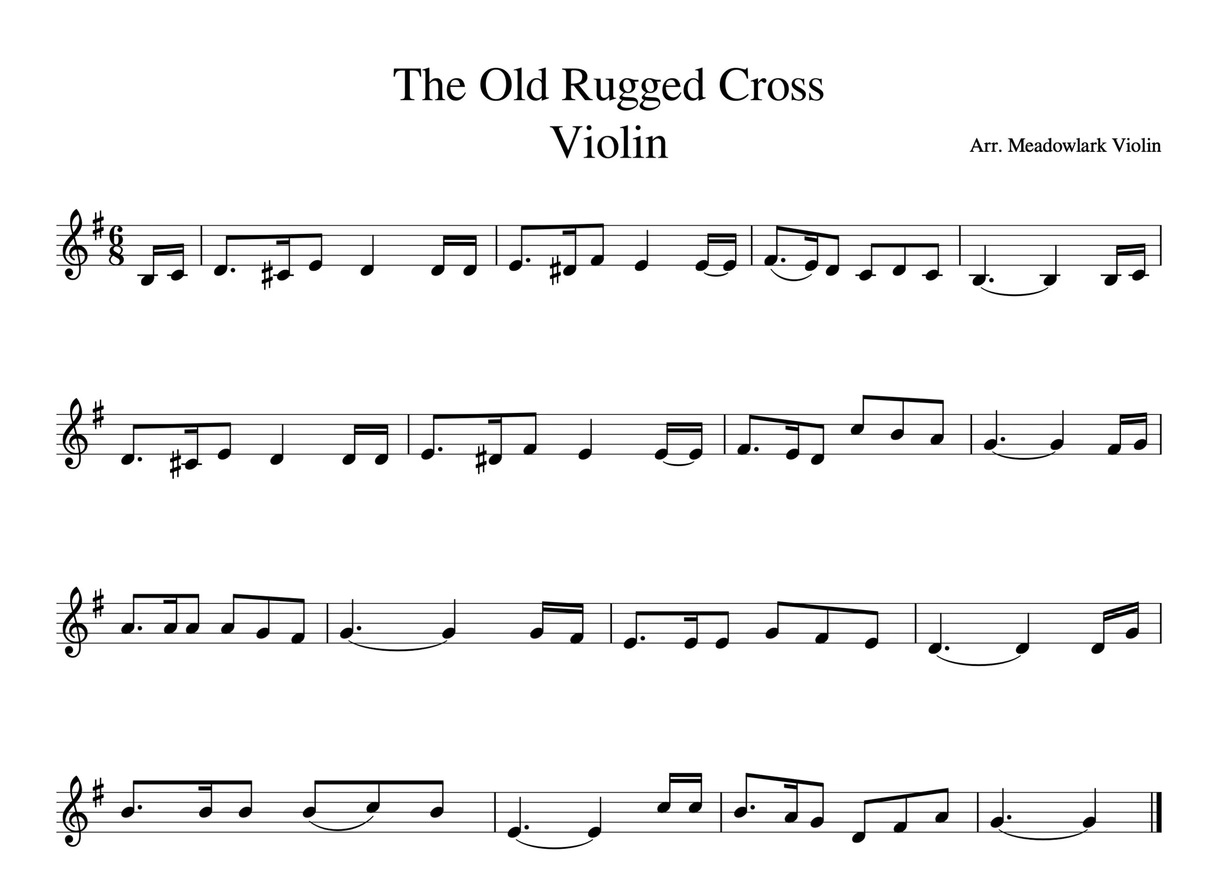 Easy Hymns For Violin (Free Sheet Music) — Meadowlark Violin Studio with Free Printable Christian Sheet Music