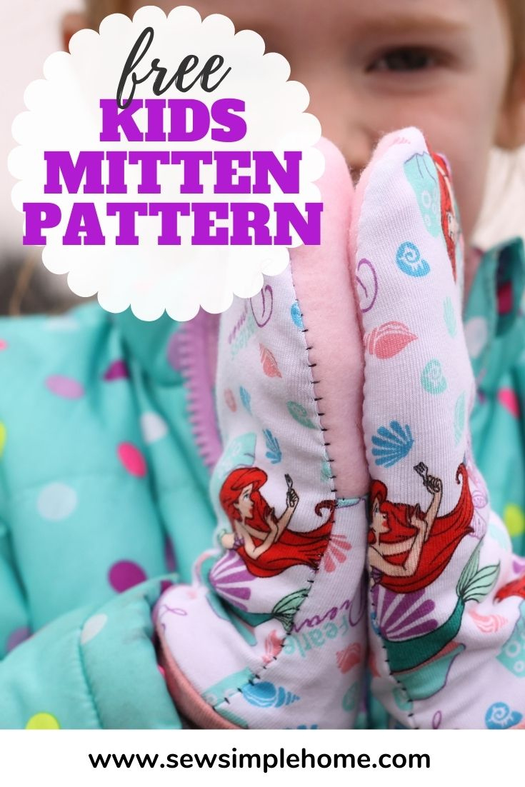 Easy Kids Mittens - Free Pattern | Sew Simple Home with Free Printable Baby Mitten Sewing Pattern