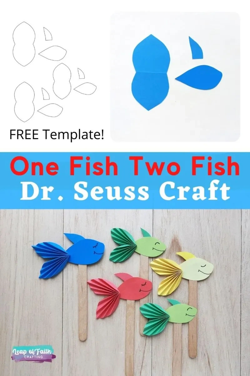 Easy One Fish Two Fish Craft With Free Template! - Leap Of Faith regarding One Fish Two Fish Free Printables
