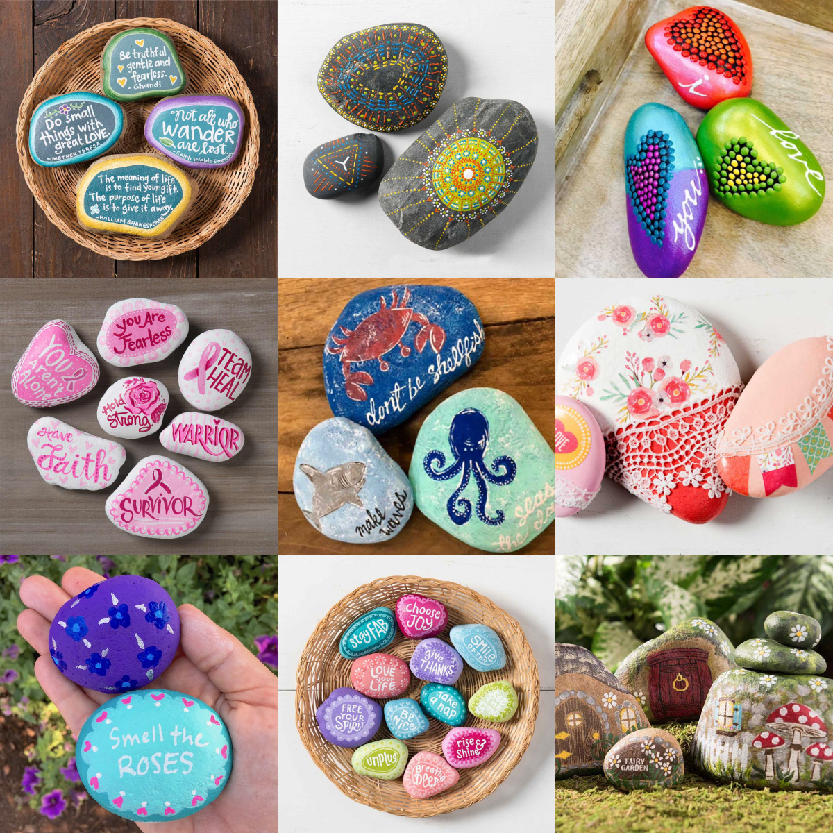 Easy Painted Rocks That Are Fun To Make! - Mod Podge Rocks within Free Printable Rock Painting Patterns