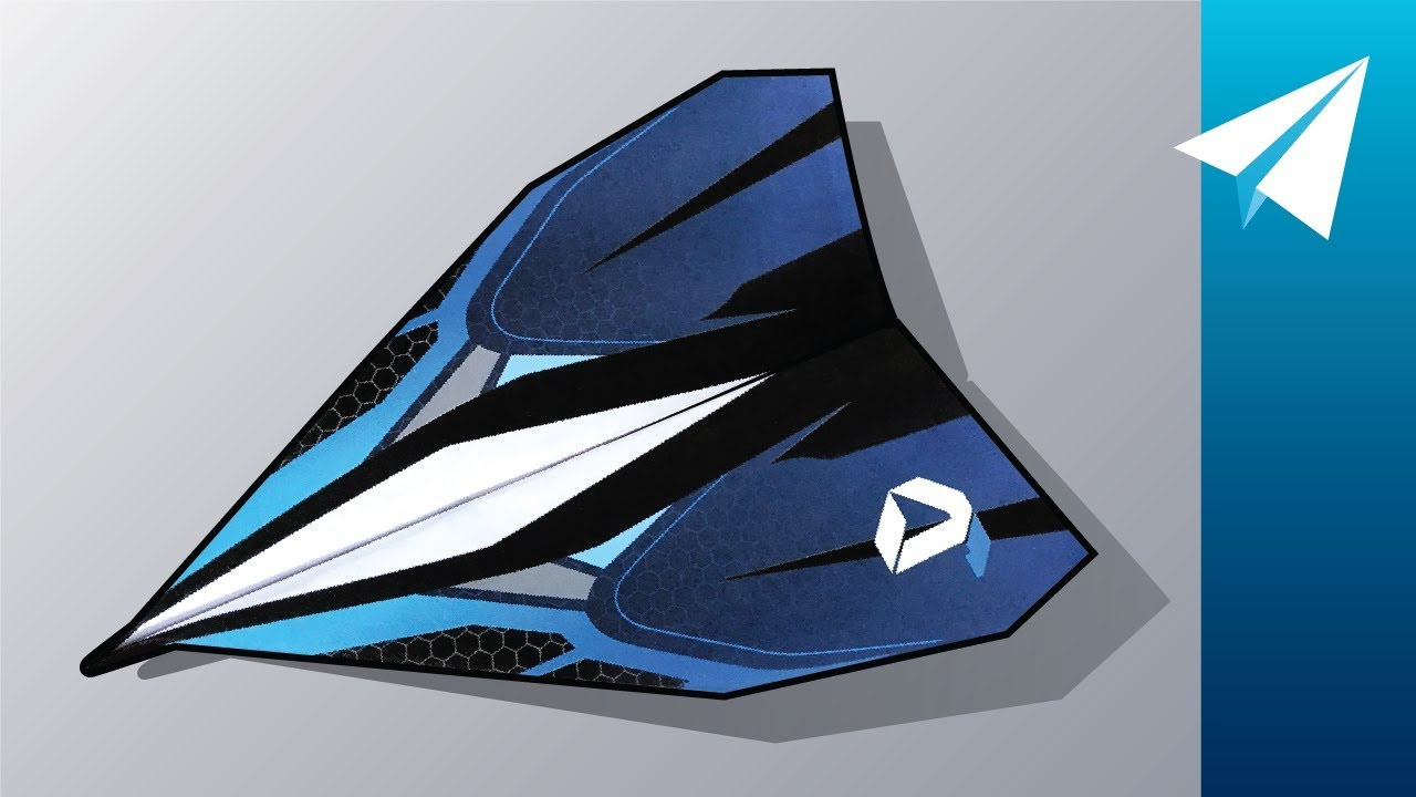 Easy Paper Airplane With A Free Template! — Blue Baron, Designed Jdorigami within Foldable Flight Free Templates