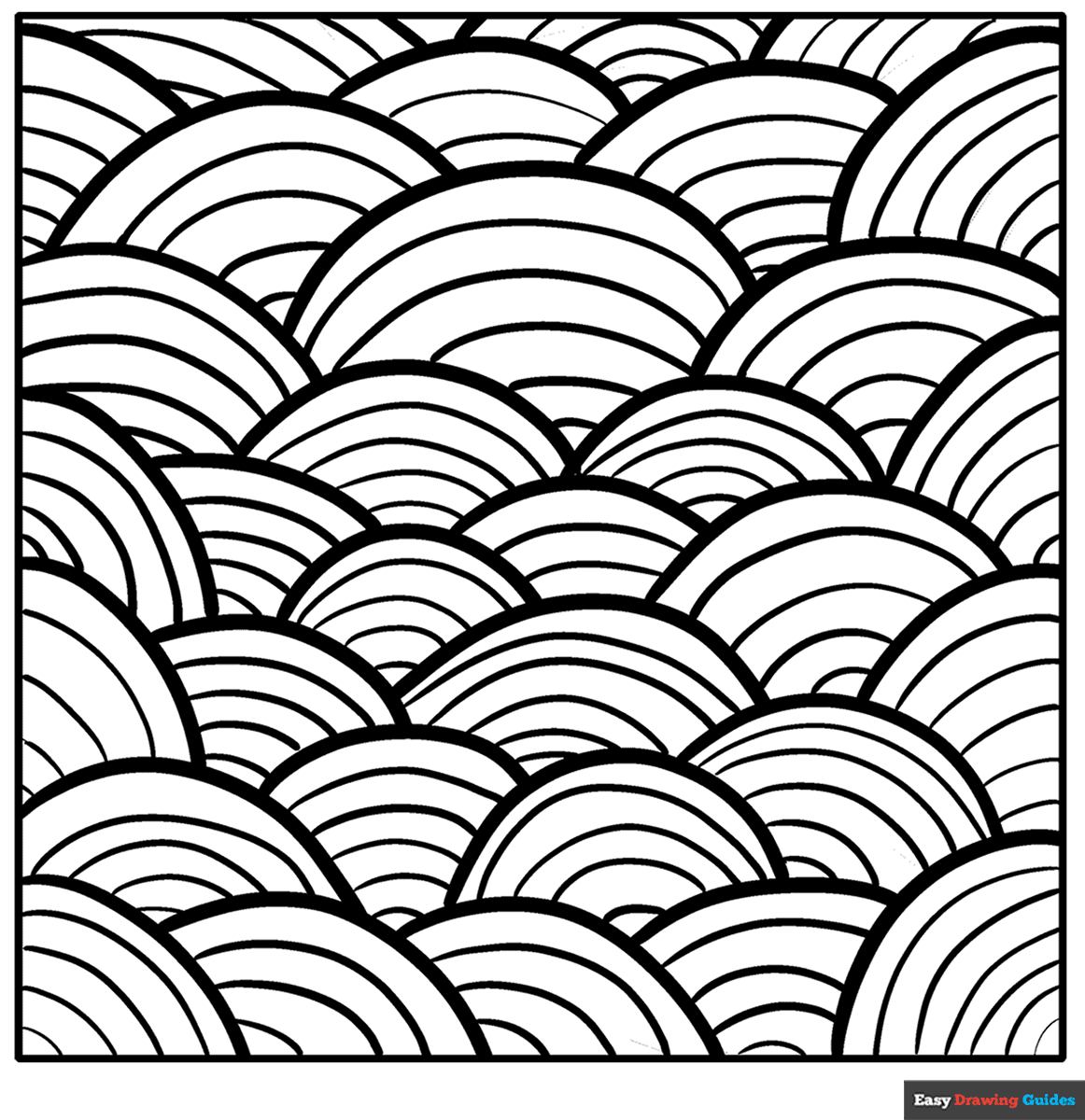 Easy Pattern Coloring Pages - 55 Printable Sheets intended for Free Printable Caricature Patterns