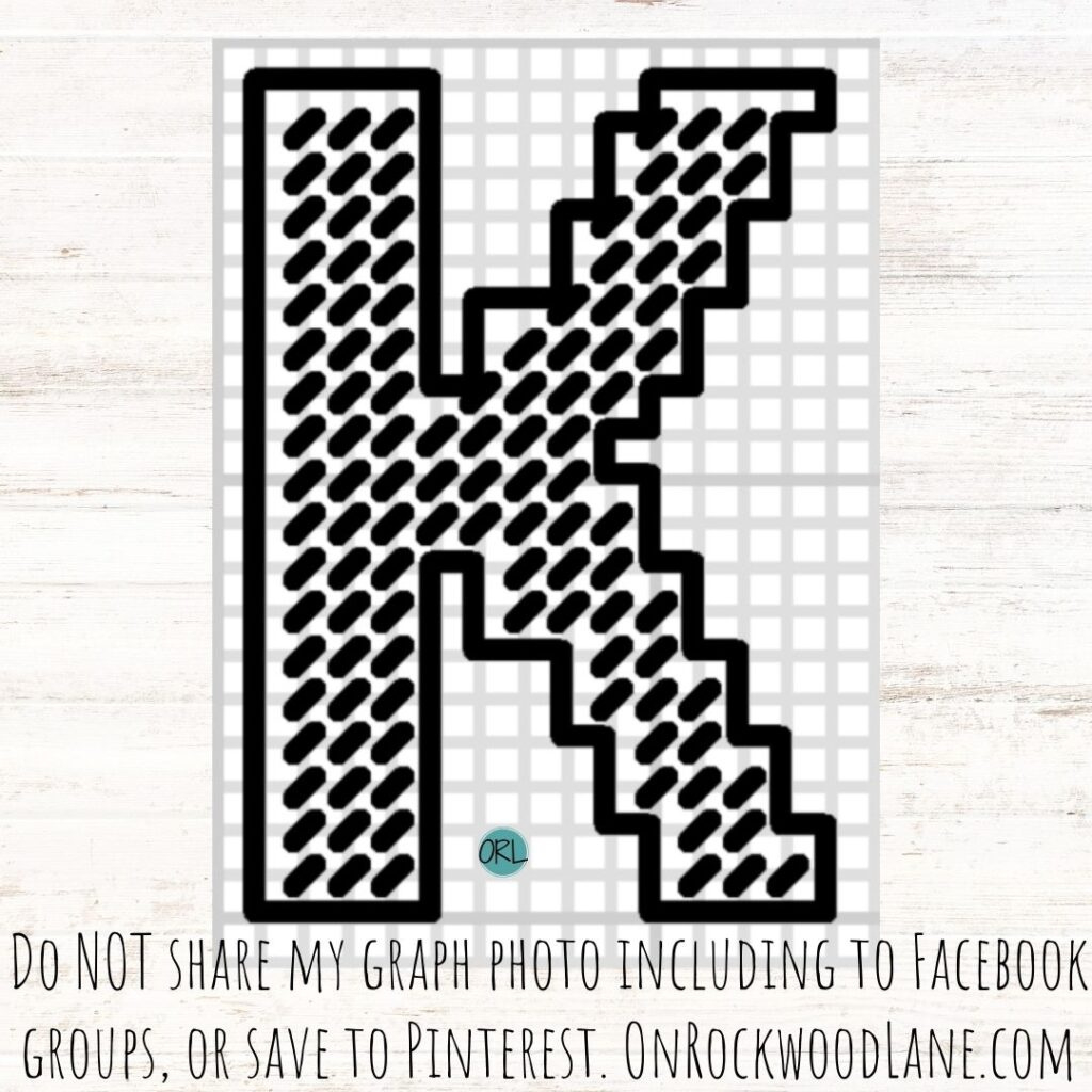 Easy Plastic Canvas Alphabet – Free Pattern throughout Free Printable Plastic Canvas Letter Patterns