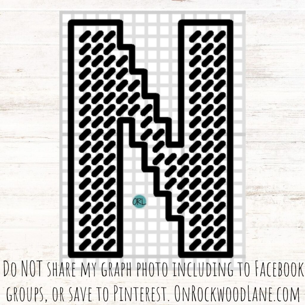 Easy Plastic Canvas Alphabet – Free Pattern within Free Printable Plastic Canvas Alphabet Patterns