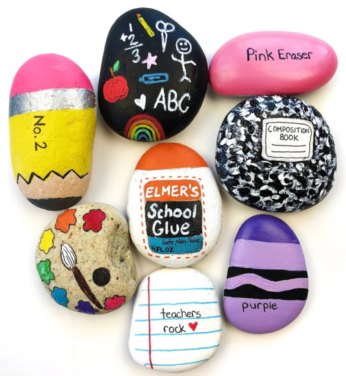 Easy Rock Painting Ideas: 18 Funny Designs To Try — Studio Art Beat for Free Printable Rock Painting Patterns