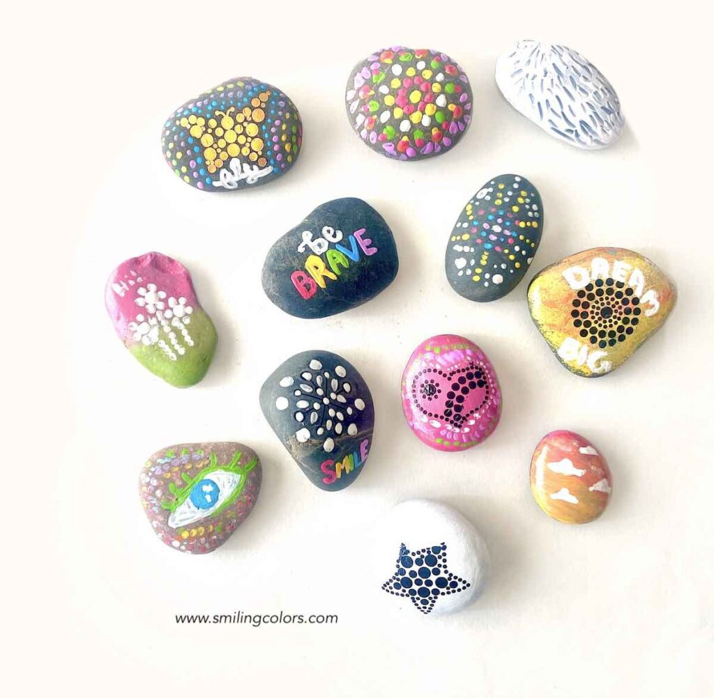 Easy Rock Painting Kit To Try With Your Kids - Smiling Colors inside Free Printable Rock Painting Patterns