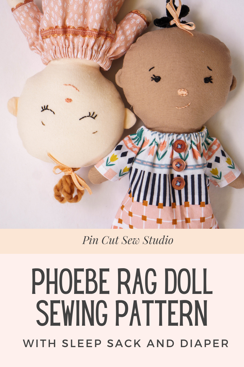 Easy Soft Rag Doll Pdf Sewing Pattern — Pin Cut Sew Studio within Free Printable Rag Doll Sewing Patterns