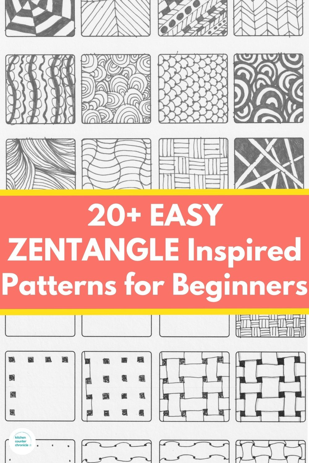 Easy Zentangle Patterns For Beginners And Kids intended for Printable Simple Zentangle Patterns