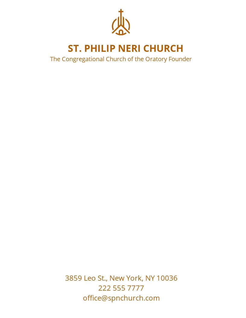 Editable Church Letterhead Templates In Word To Download inside Free Church Letterhead Templates Word