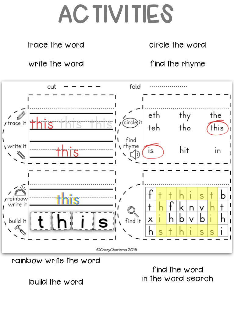 Edmark Sight Words Level 1 - Worksheets Library within Edmark Free Printables