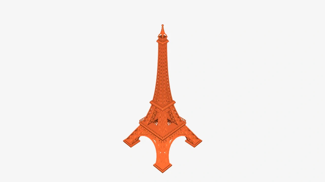 Eiffel Tower Von Michal Fanta | Kostenloses Stl-Modell within Free Eiffel Tower Printables