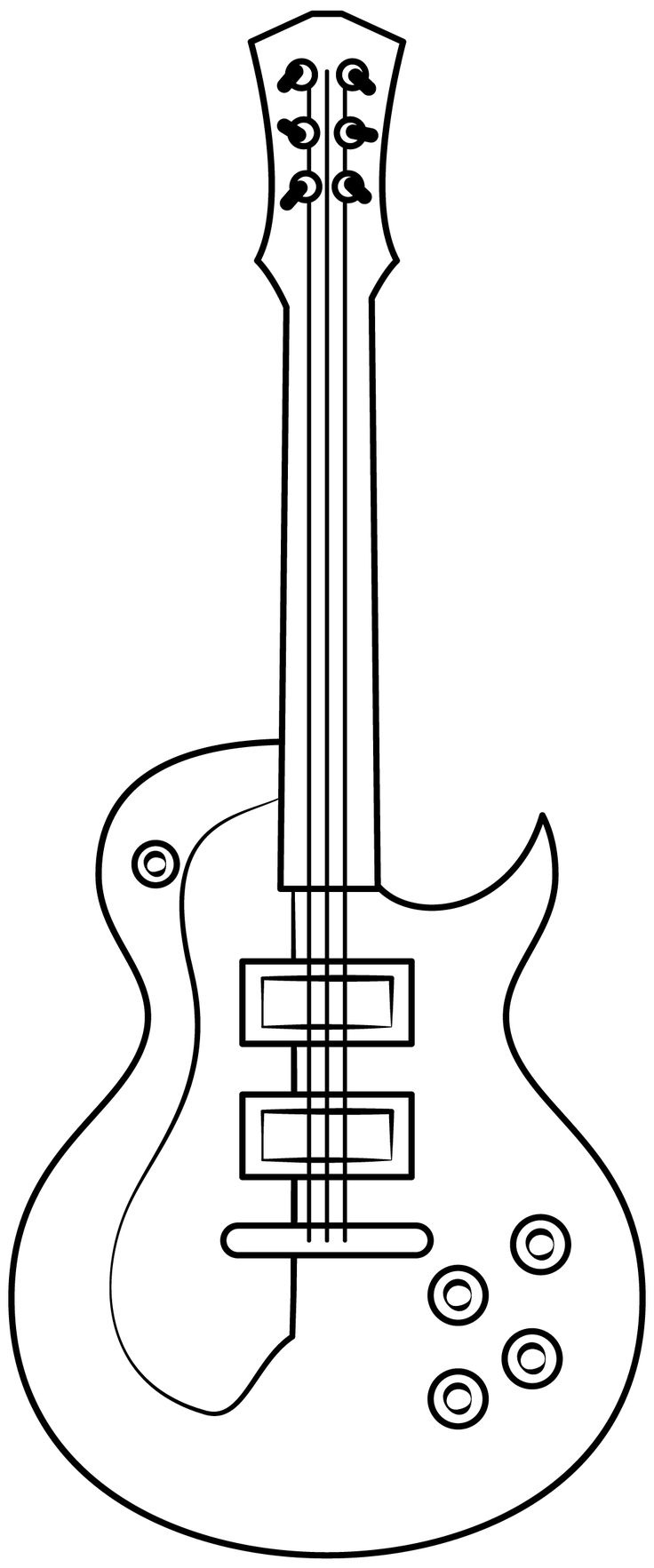 Electric Guitar Printable Template | Free Printable Papercraft regarding Free Guitar Stencils Printable