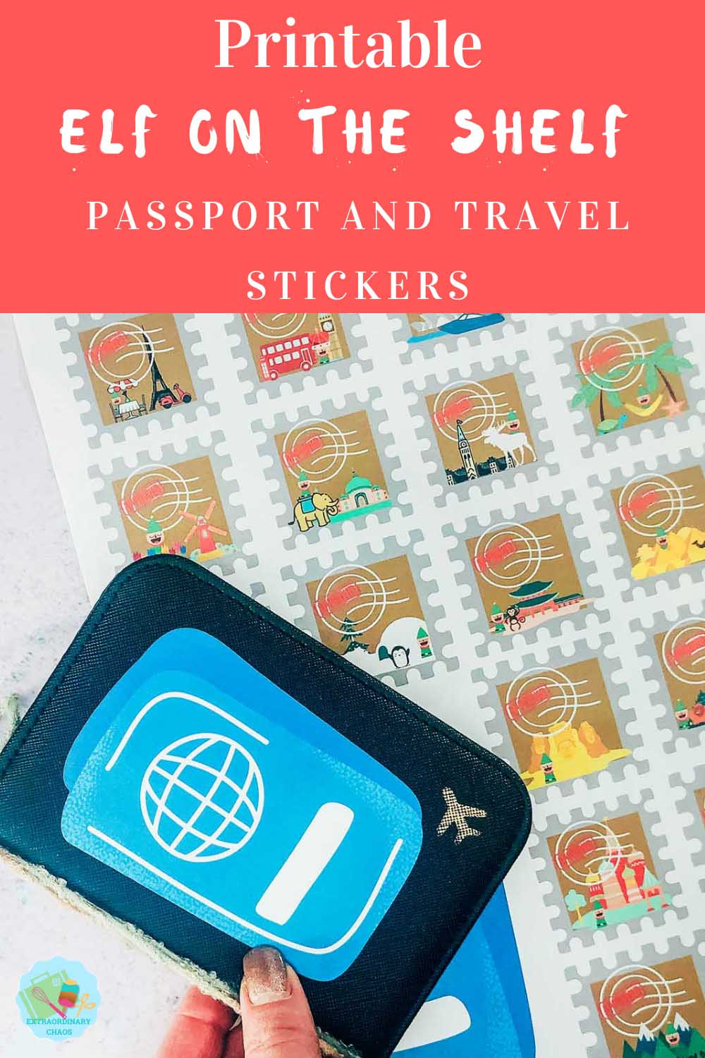 Elf On The Shelf Travel Stamps And Passport Cover ⋆ Extraordinary throughout Elf Passport Free Printable