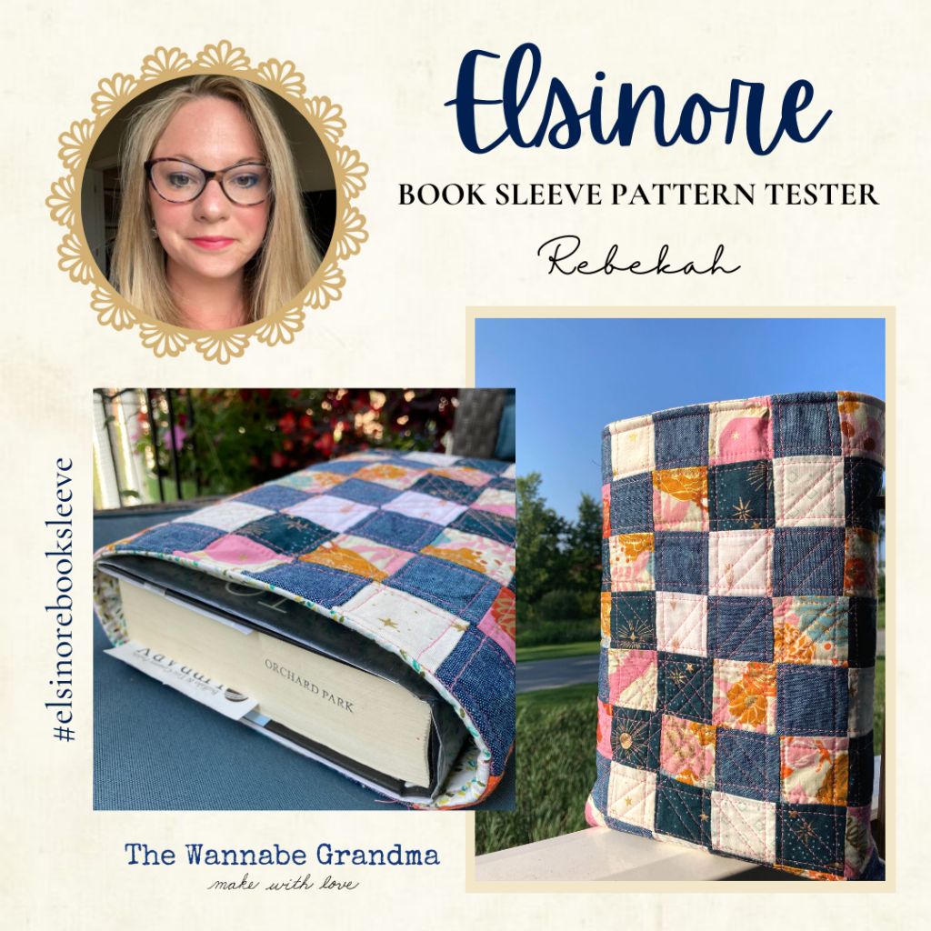Elsinore Book Sleeve Free Quilting Pattern – The Wannabe Grandma intended for Free Printable Book Sleeve Pattern