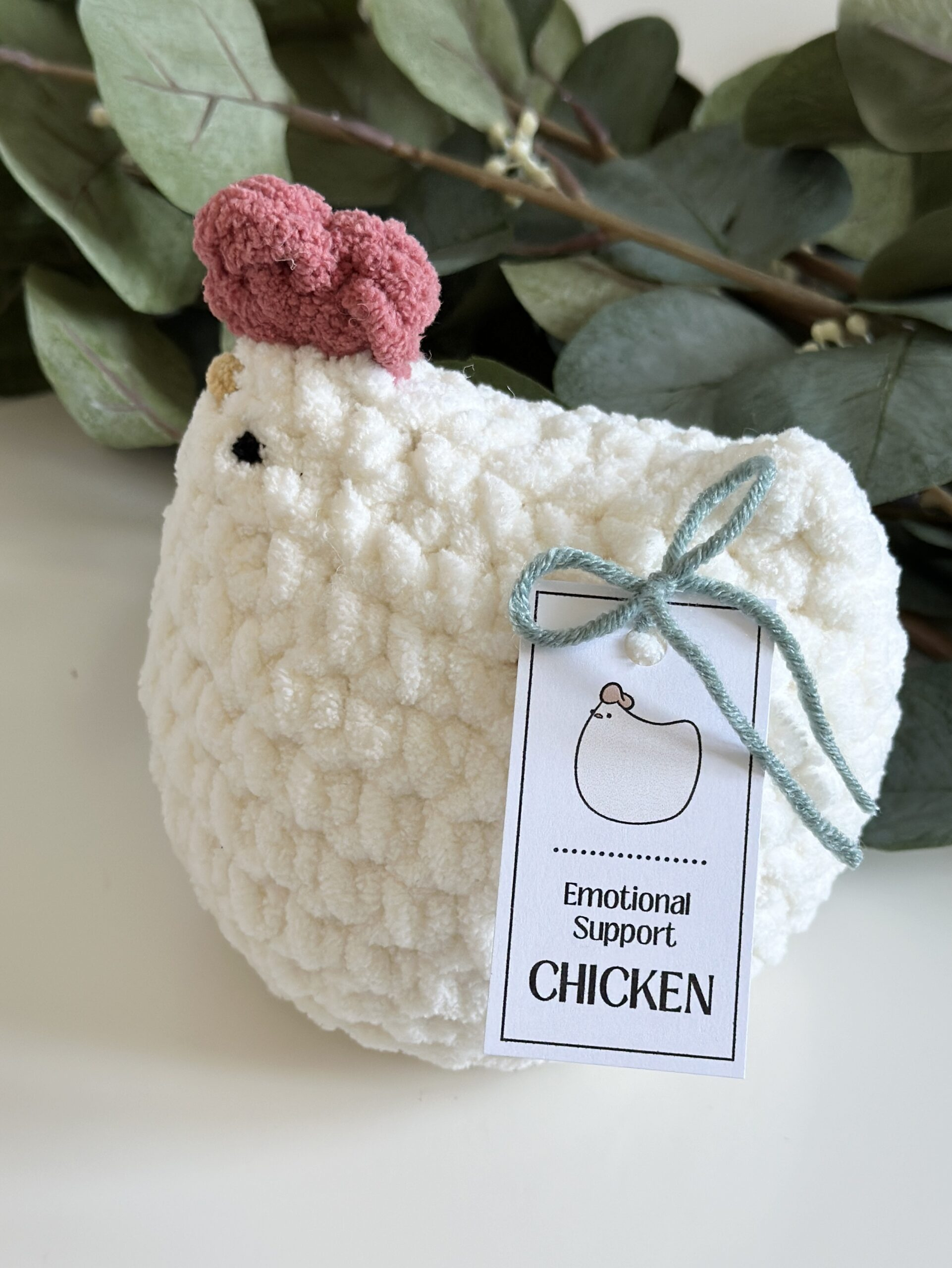 Emotional Support Mabel Chicken™ Kit Printable Pdf (English And with Simple Emotional Support Chicken Pattern Free Printable