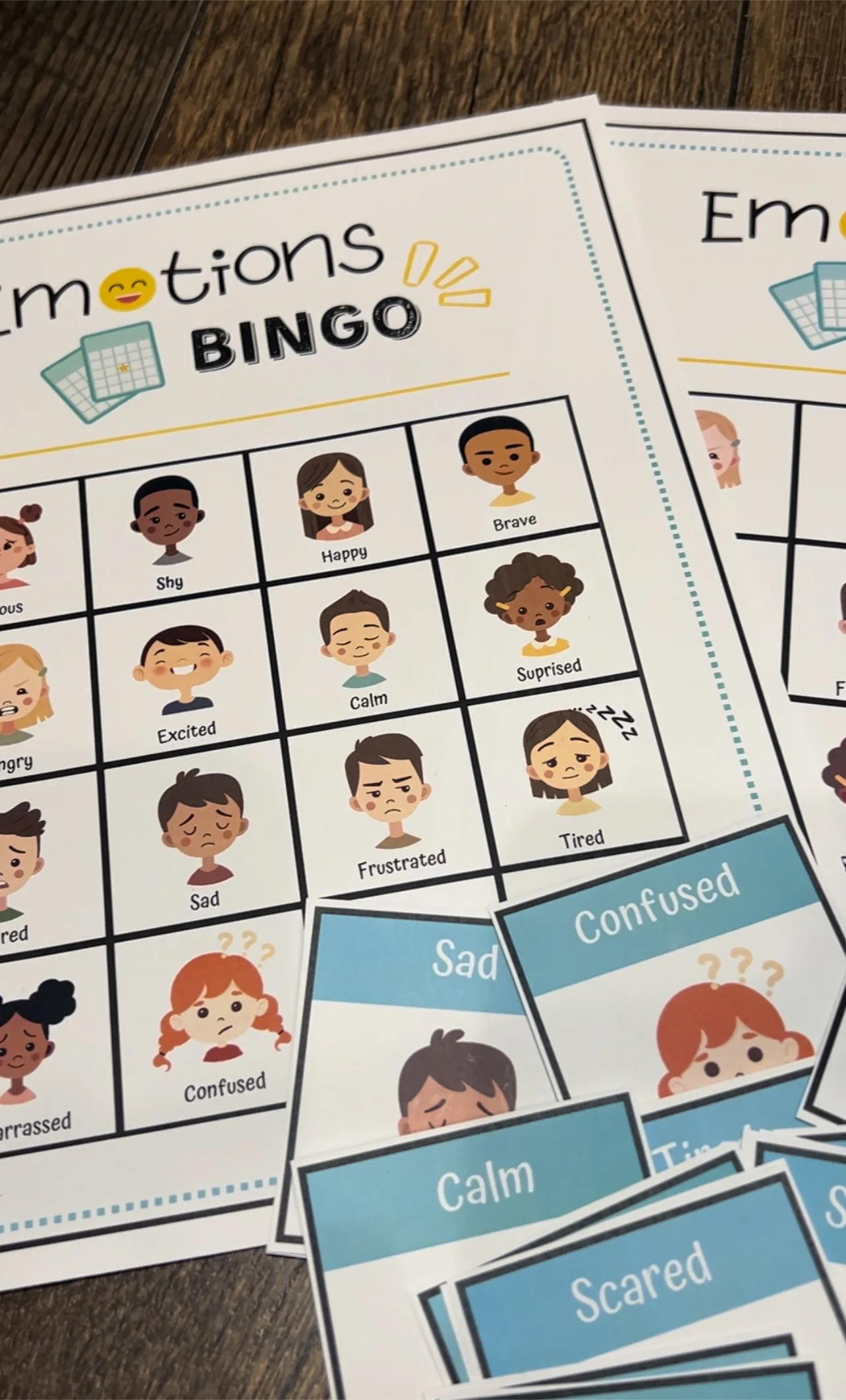 Emotions Bingo — My Preschool Place with regard to Emotions Bingo Free Printable