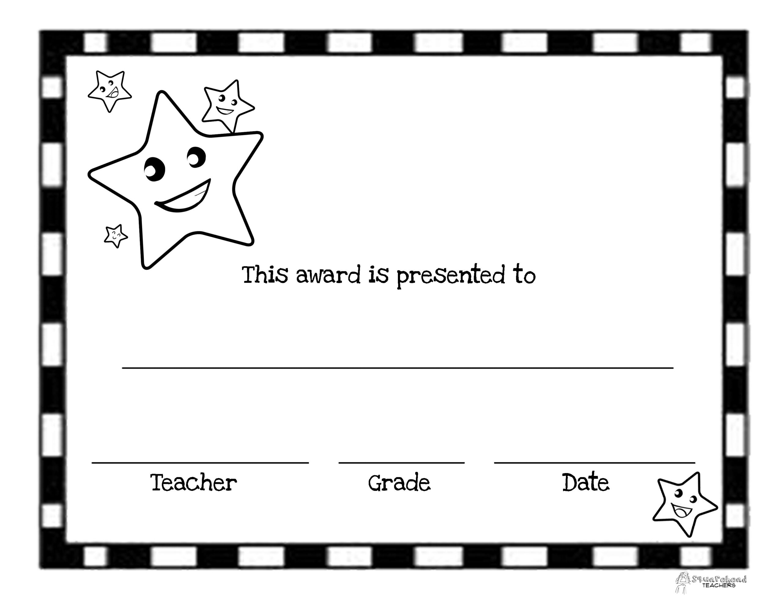 End Of The Year Awards (44 Printable Certificates) | Squarehead for End Of The Year Awards Free Printable