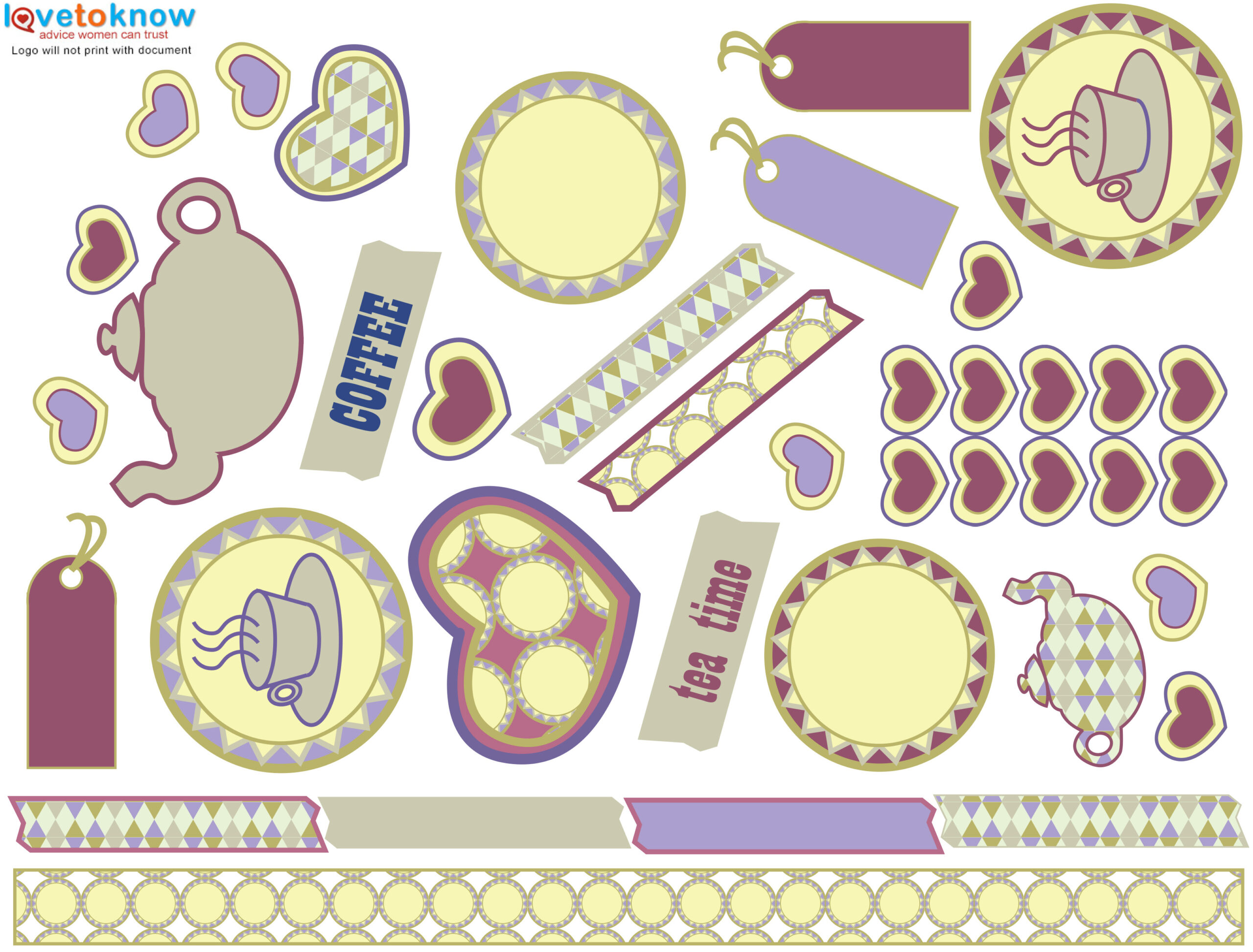 Enhance Your Scrapbooking With Free Printable Resources | Lovetoknow throughout Free Printable Scrapbook Designs