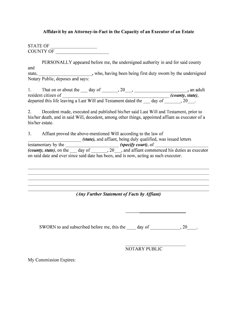 Executor Of Estate Form: Fill Out &amp;amp; Sign Online | Dochub in Free Printable Executor Of Estate Form