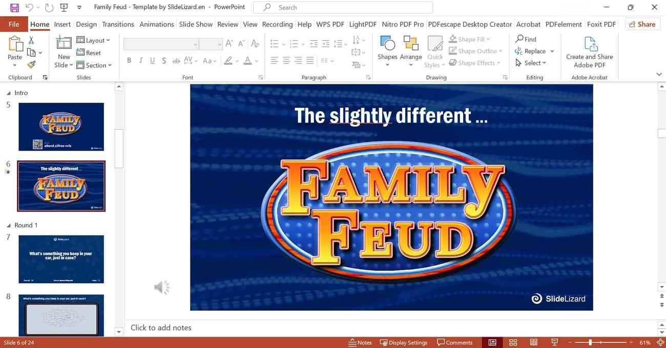 Explore The Best 8 Family Feud Powerpoint Templates throughout Family Feud Game Template Free Download