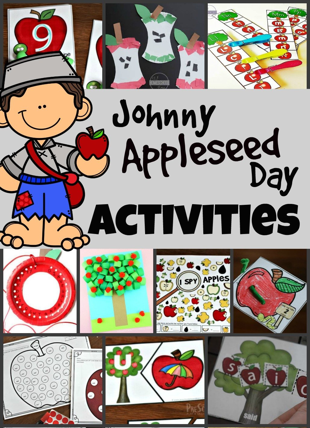 🍎 Johnny Appleseed Day Activities intended for Free Johnny Appleseed Printables