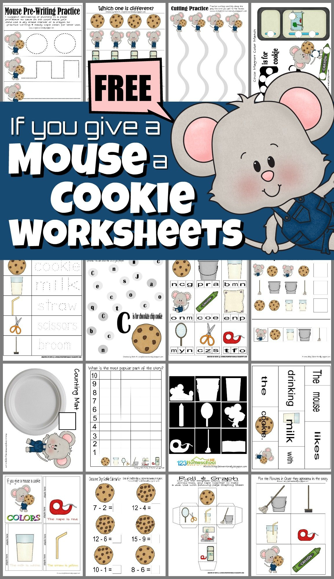 🐭🍪 Free Printable Mouse And Cookie Worksheets And Activities inside If You Give A Mouse A Cookie Free Printables