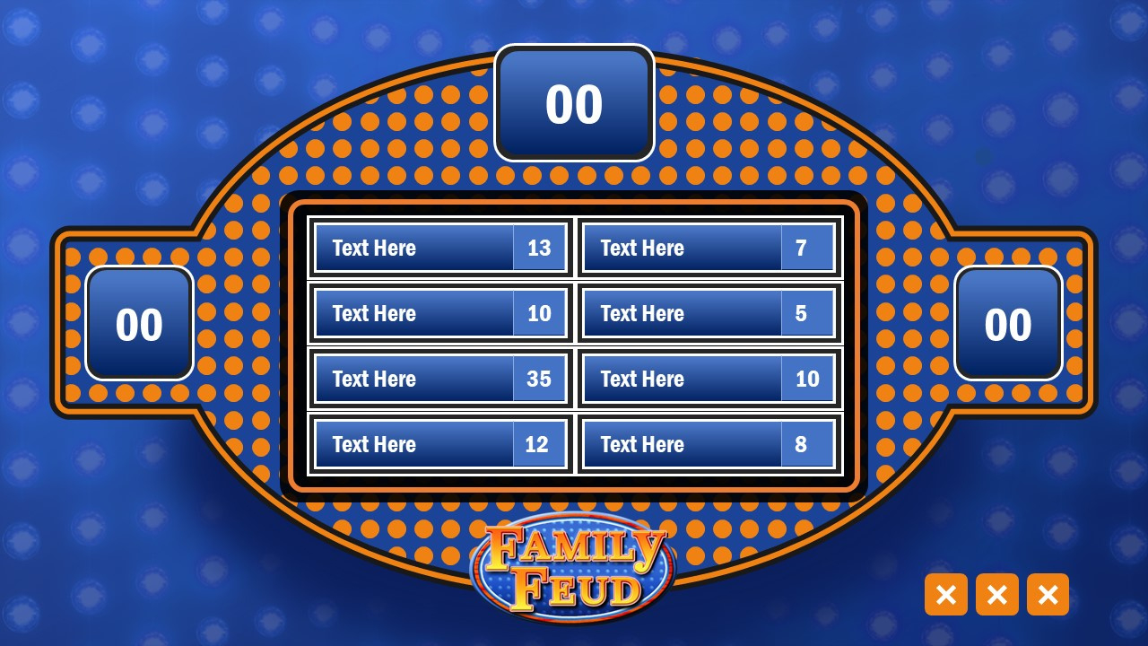 Family Feud Powerpoint Template with Family Feud Game Template Free Download