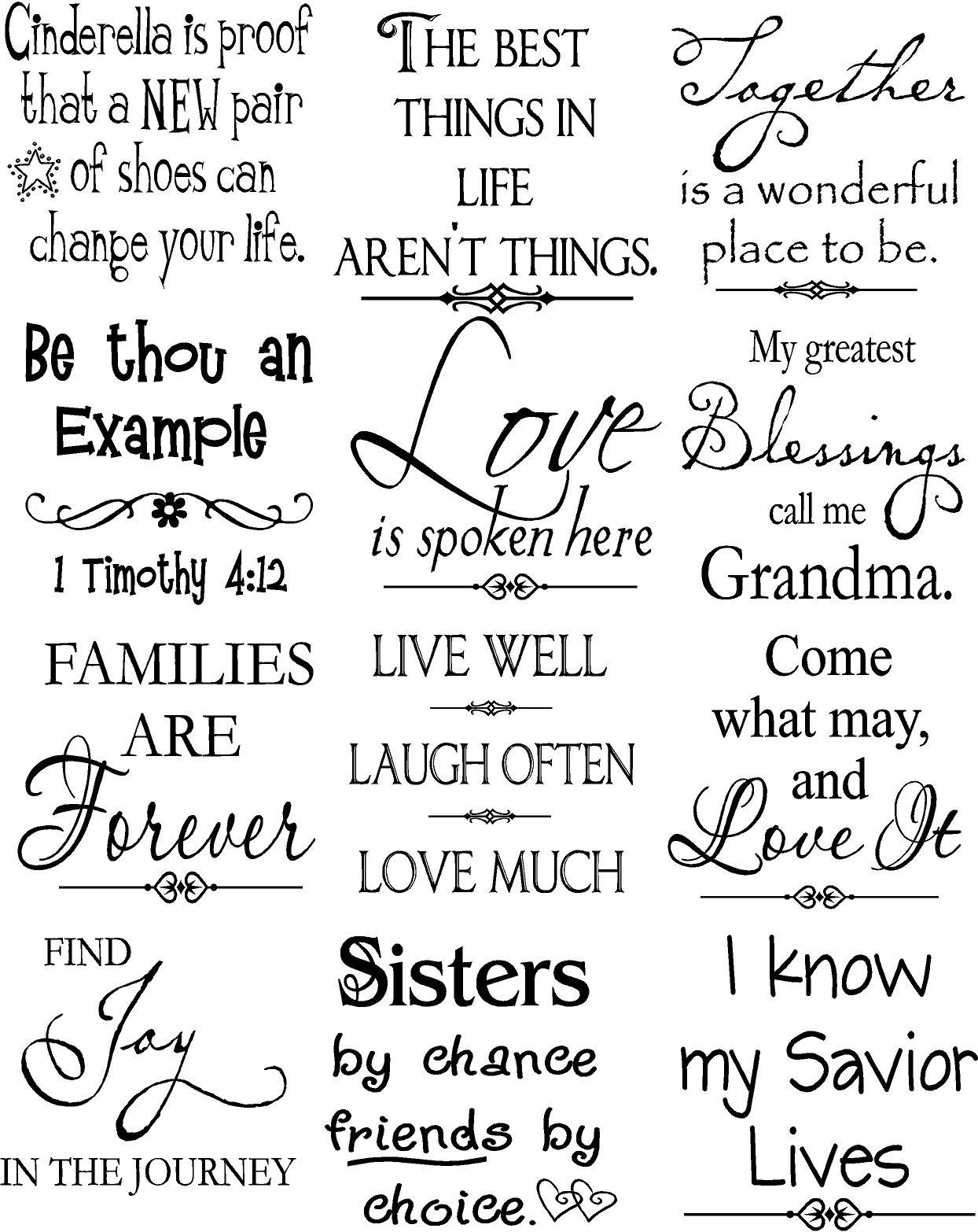 Family Printable - Worksheets Library for Free Printable Scrapbook Phrases