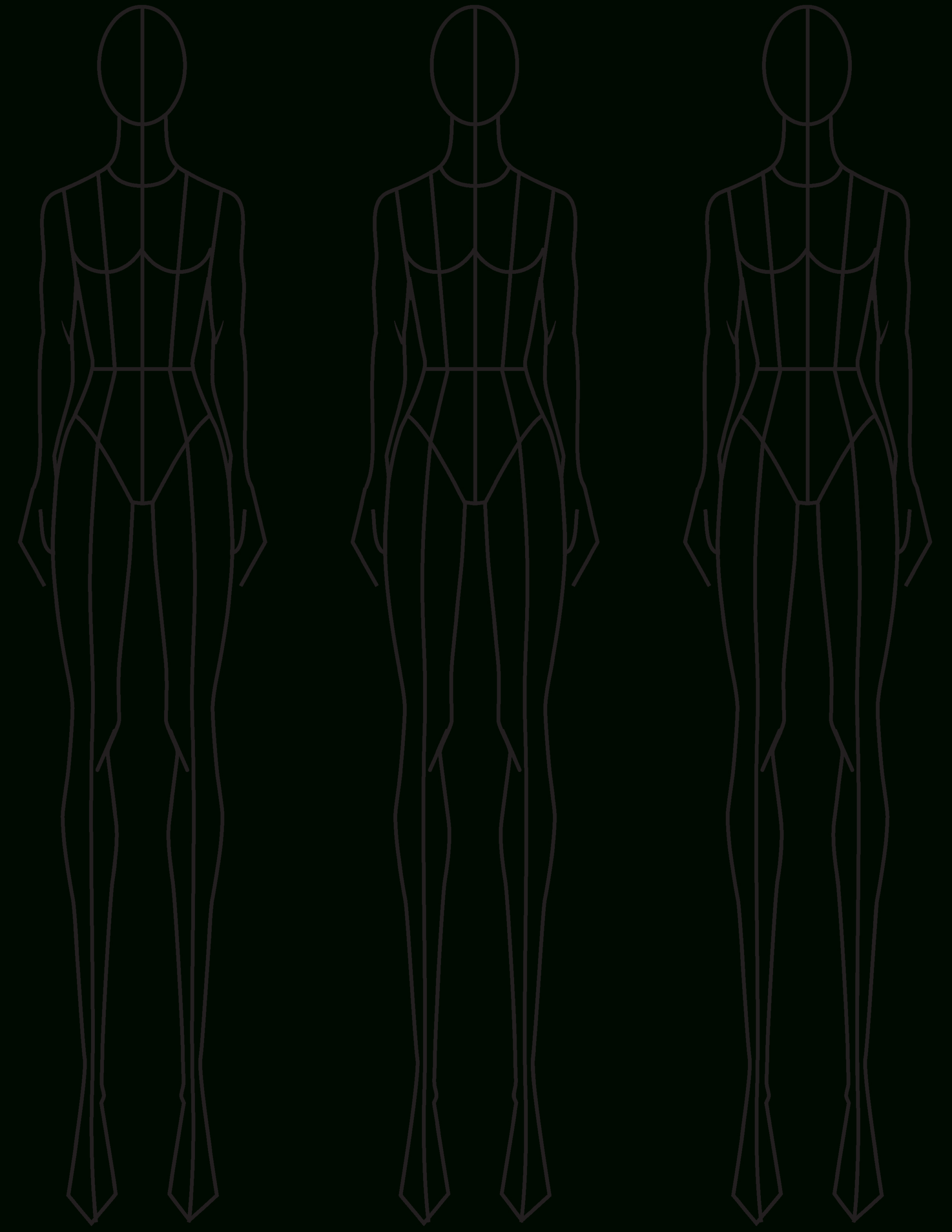 Fashion Sketching: A Step-By-Step Guide To Drawing The Basic regarding Free Fashion Design Croquis Templates