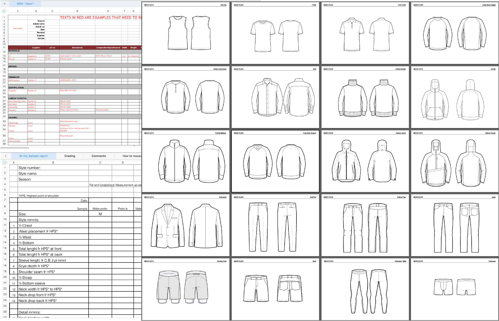 Fashion Tech Pack Templates - Apparel Entrepreneurship with Free Tech Pack Template