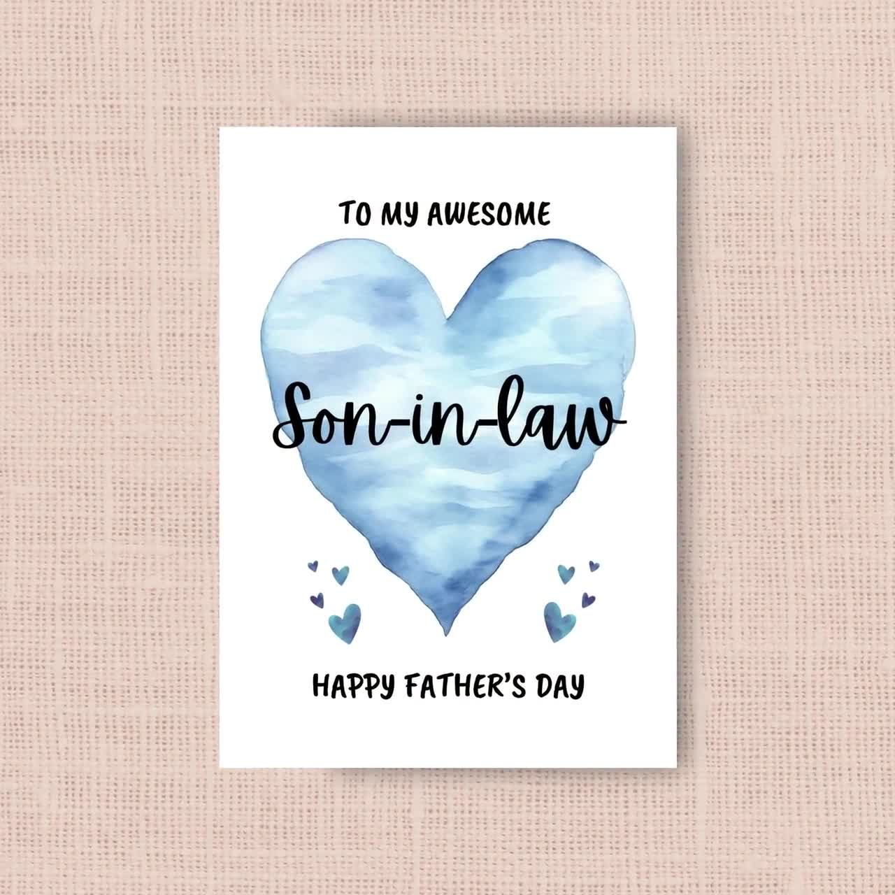 Father’s Day Card For Son-In-Law, Happy Fathers Day Greeting Card From Mother-In-Law, To My Awesome Son-In-Law Happy Father'S Day with regard to Free Printable Fathers Day Cards For Son In Law