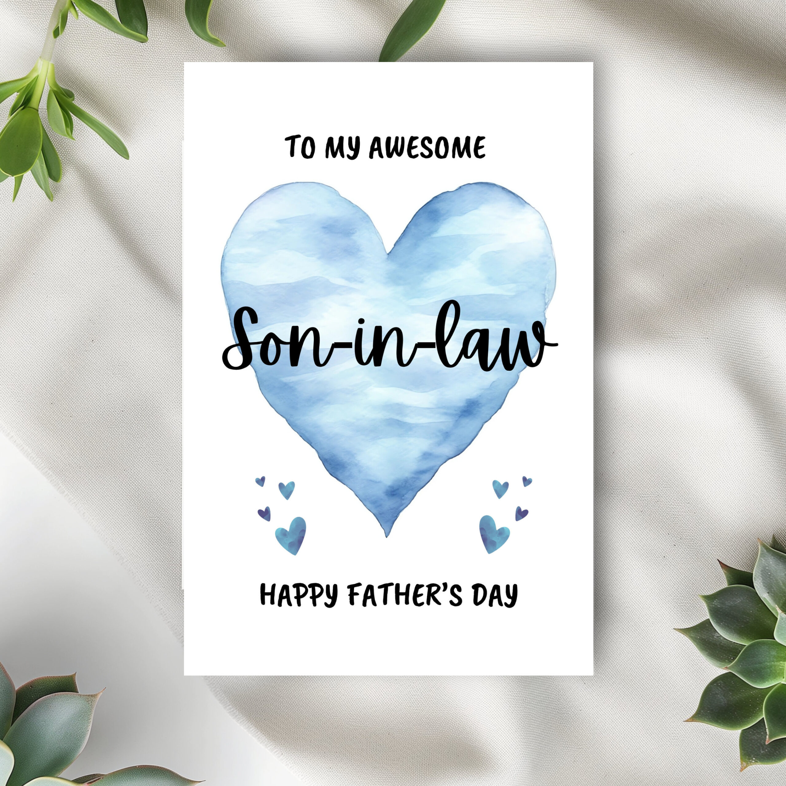Father'S Day Card For Son-In-Law, Happy Fathers Day Greeting Card regarding Free Printable Fathers Day Cards For Son in Law