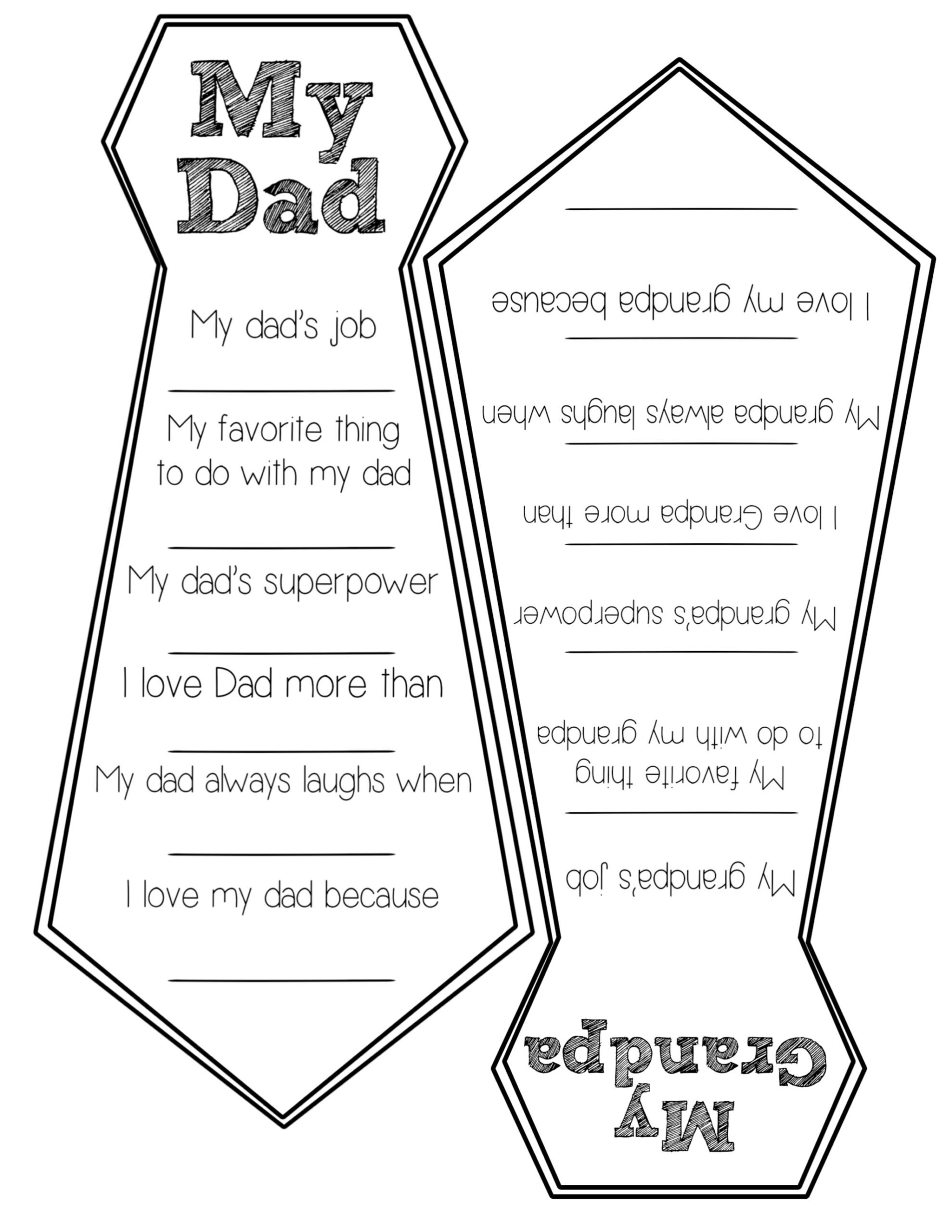 Father'S Day Free Printable Cards - Paper Trail Design in Free Printable Fathers Day Ties