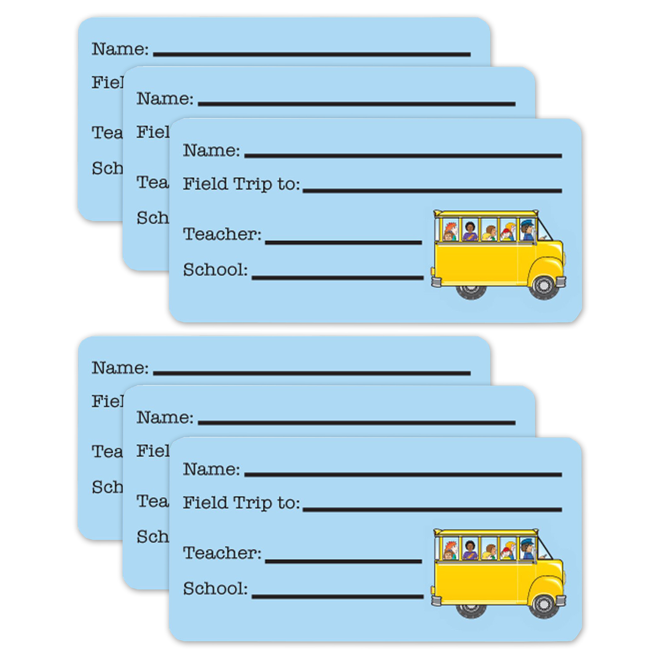 Field Trip Nametags, 36 Per Pack, 6 Packs | The Teachers&amp;#039; Lounge® with regard to Free Field Trip Name Tags Template