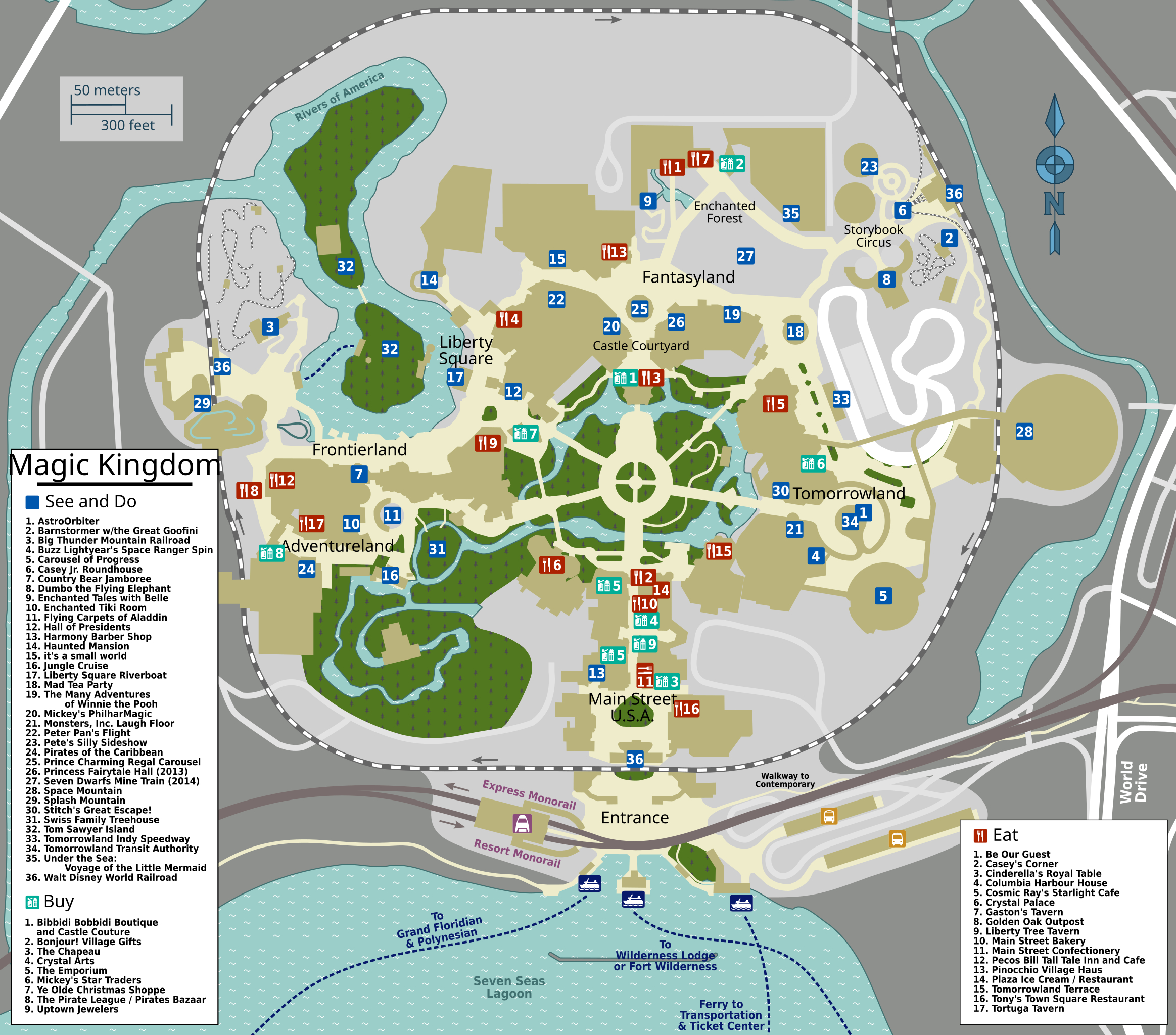 File:map - Walt Disney World - Magic Kingdom.svg - Wikimedia Commons intended for Free Printable Magic Kingdom Map