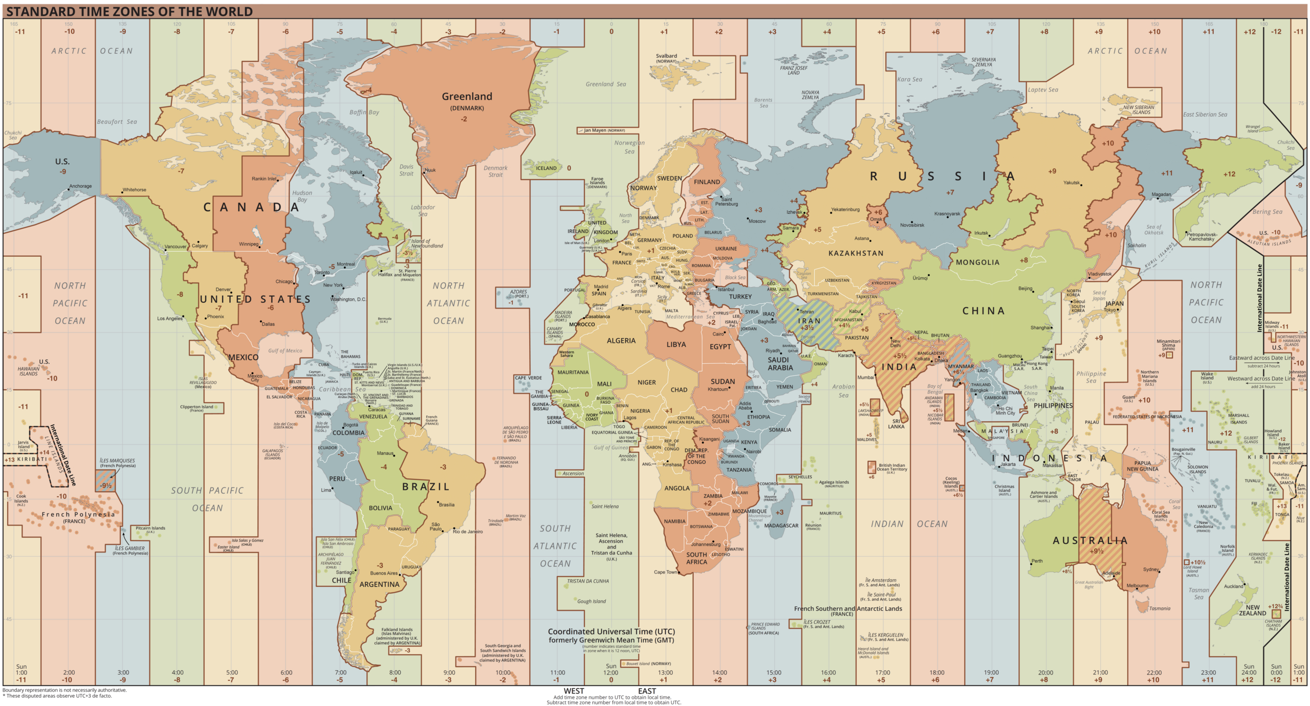 File:world Time Zones Map - Wikimedia Commons intended for World Map Time Zones Printable Free