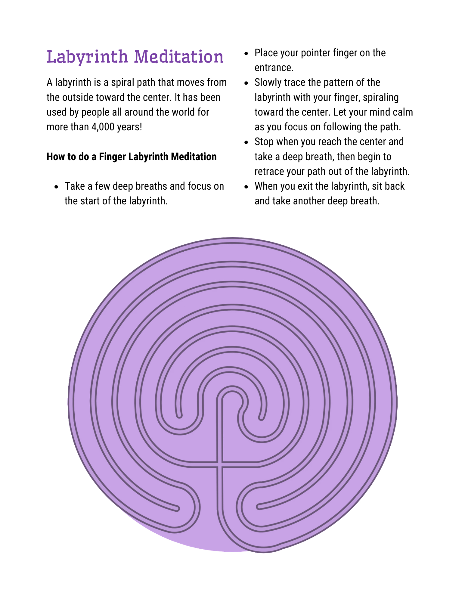 Finger Labyrinth (Large &amp;amp; Mini) – Jesus, Glue &amp;amp; Glitter within Free Finger Labyrinth Printable