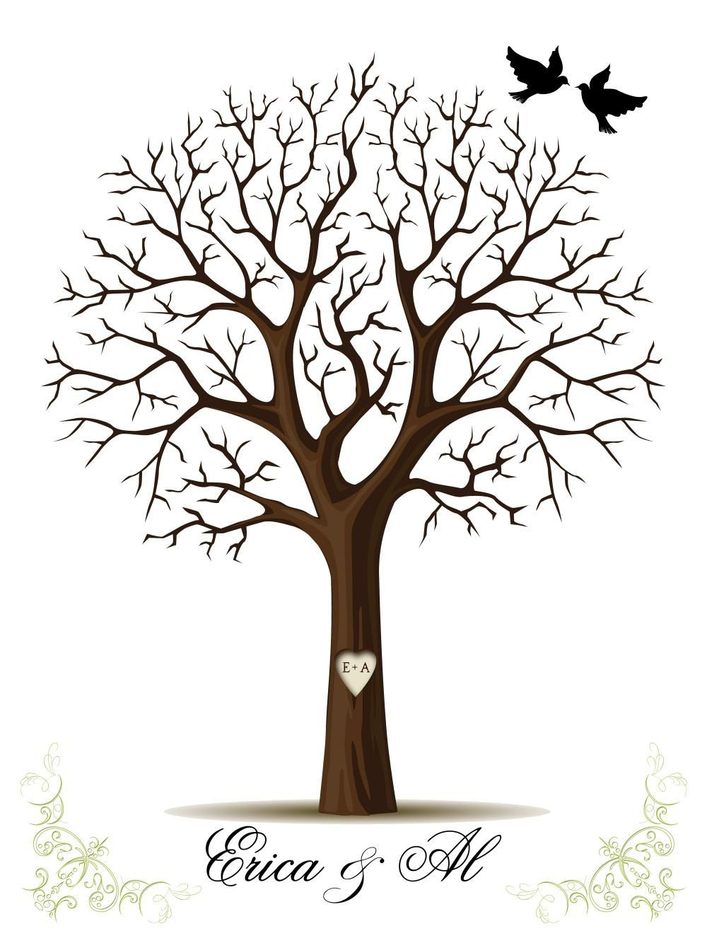 Fingerprint Tree - 14 Free Pdf Printables | Printablee for Free Printable Fingerprint Tree Template