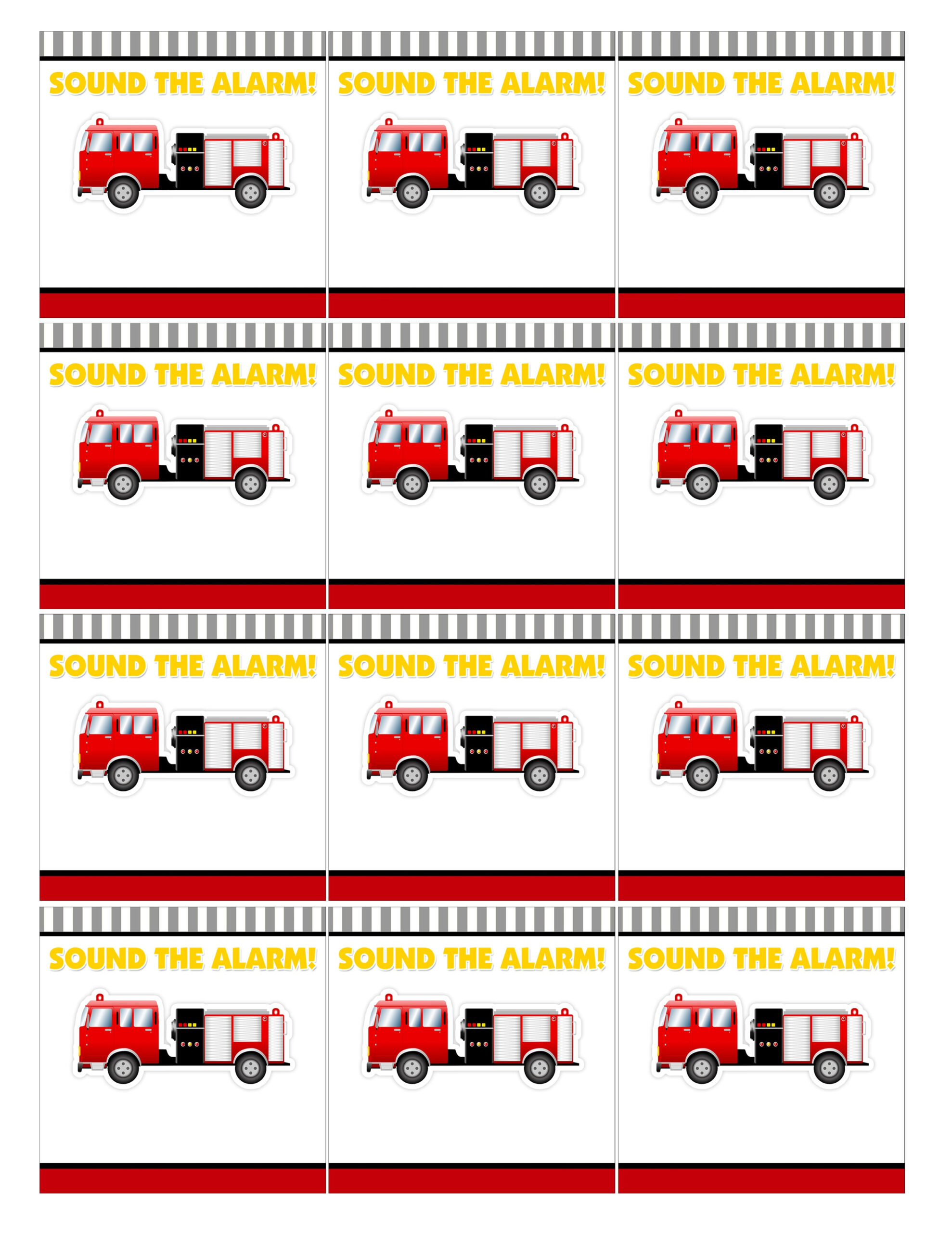 Fire Truck Birthday Party With Free Printables - How To Nest For Less™ with Firefighter Birthday Party Free Printables