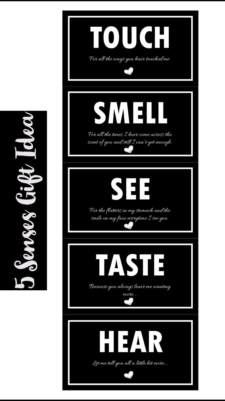 Five Senses Gift within Five Senses Gift Tags Free Printables