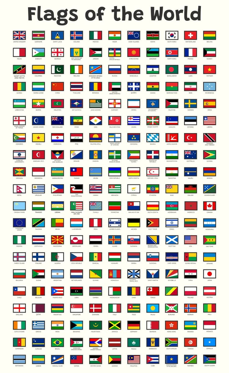 Flags Of Different Countries - 20 Free Pdf Printables | Printablee in Flags Of The World Free Printables