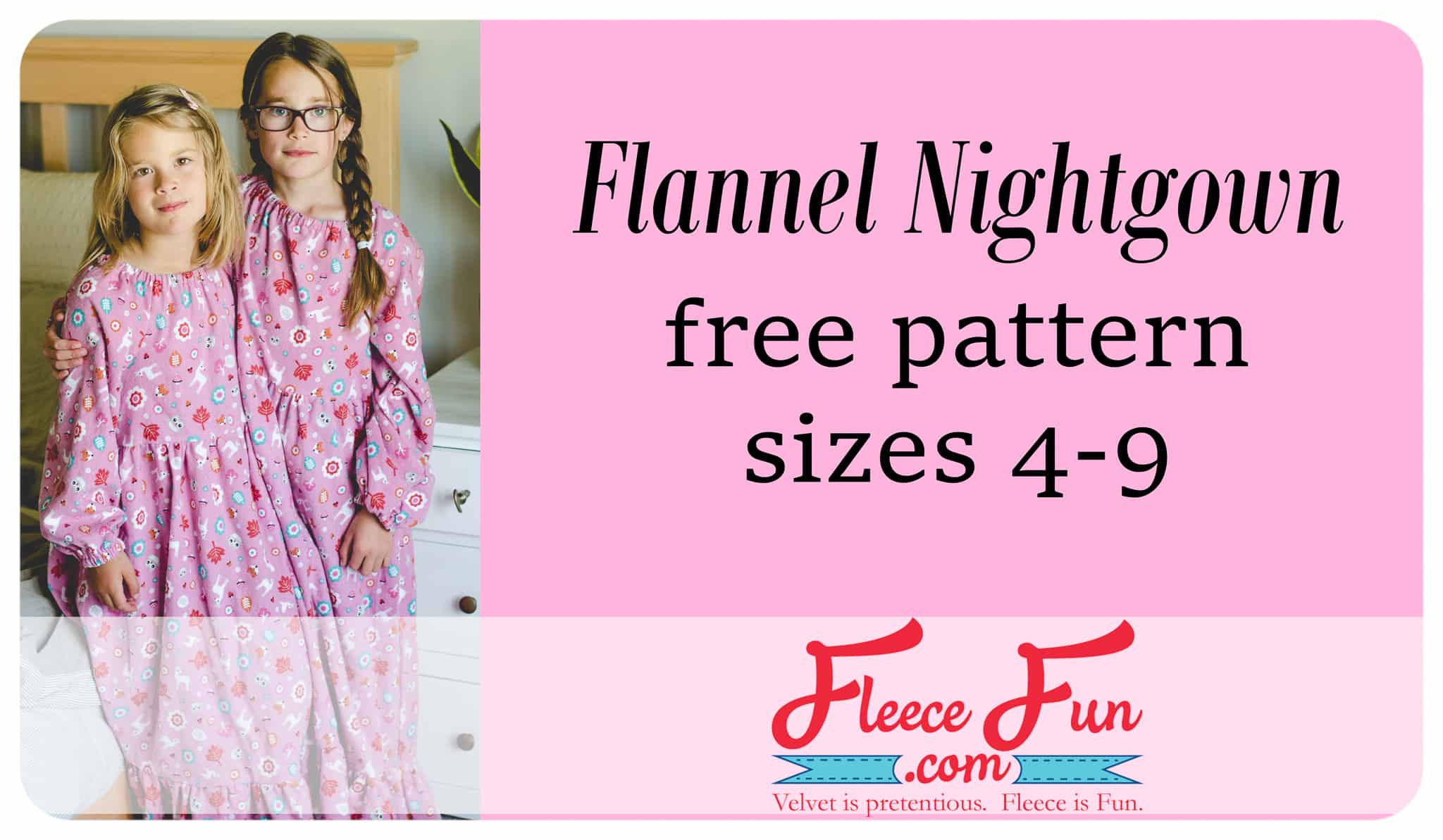Flannel Nightgown Sewing Pattern (Free) ♥ Fleece Fun regarding Free Printable Nightgown Sewing Patterns